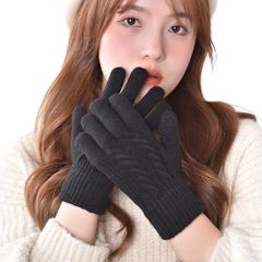 手袋 レディース 暖かい 【便利でスマホ対応・肌触りふんわり・しっかり地厚】 スマホ手袋 冬 ニット手袋 かわいい 無地 防寒 自転車手袋 通勤 防寒手袋 グローブ 誕生日 クリスマスプレゼント 女性用