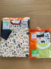 新品！60〜70cm 長袖　２枚　男の子 プレオール　ロンパース