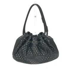 Kate spade ケイトスペード 巾着ミニトートバッグ トートバッグ   ブラック レザー レディース パンチング　240001149880