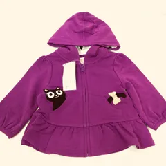 未使用☆Gymboree ジンボリー ベビー パーカー 6-12mos パープル 女の子60cm 70cmのサムネイル