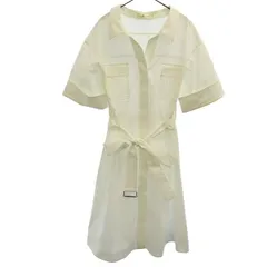 スナイデル ウエストリボンシャツワンピース F ホワイト snidel SWFO164140 レディース 【中古】  【230610】