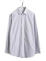 【お得なクーポン配布中!】 ブルックスブラザーズ チェック 長袖 シャツ メンズ L 程/ Brooks Brothers コットン ノーアイロン ワイシャツ 長袖シャツ ポケット付き