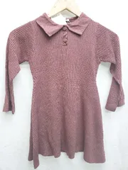 ◇ ◎ ●未使用● B:MING by BEAMS ビームス タグ付 キッズ 子供服 長袖 膝丈 ワンピース サイズ110 ボルドー系 女の子 P  【1406240017324】のサムネイル