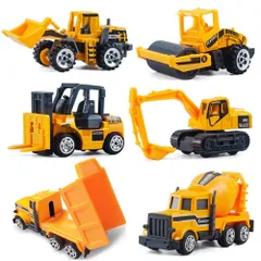 【在庫処分】ダンプカー ショベルカー おもちゃ はたらく車 工事/建設/作業車両 モデルカー 6台セット 建設現場 ミニカー TOYS コレクション CORPER