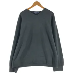 古着 ラルフローレン Ralph Lauren POLO by Ralph Lauren Vネック コットンニットセーター メンズXL相当/eaa501573