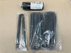 【お徳用セット！おまけ付き！限定1セットのみ！】  ヘアピン杭 30cm  100本入り　 おまけ10本+大丸君100個入付