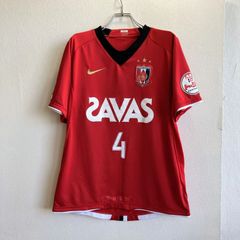 ナイキ NIKE ユニフォーム フットボールシャツ ザバス SAVAS 三菱モーターズ 浦和レッズ 2008 背番号4 田中マルクス闘莉王 日本製