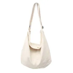 starink トートバッグ キャンバス ショルダーバッグ レディース 斜めがけ a4 厚手 無地 シンプル 大容量 肩掛け 通学 旅行 男女兼用 メンズ 大きめ 韓国風 スクールバッグ ホワイト [ホワイト]