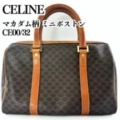 CELINE ヴィンテージ マカダム柄 ミニボストン CE00/32