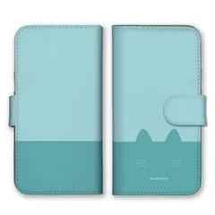 AQUOS R9 SH-51E ケース 手帳型 アクオス R9 スマホケース 携帯ケース 猫 ねこ ネコ デザイン 韓国 シンプル おしゃれ かわいい ツートンカラー 大人女子 カラー03