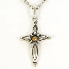 シルバー　YGメッキ　ネックレス　necklace　総重量約11.9g　約50cm