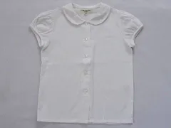 ミルフィーユ mille feuille 銀座サエグサ sayegusa アウトレット 子供服 女の子 100cm 半袖 ブラウス 白 フォーマル 受験 面接 入園式 卒園式 入学式 通園 通学 通塾 春 夏 ★3 トップス ガールズ 女児 キッズ 【中古】