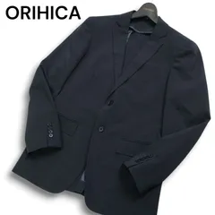 ORIHICA オリヒカ 通年 ULTRA COMFORT★ ストレッチ ストライプ アンコン テーラード ジャケット Sz.Y5 メンズ 灰 グレー