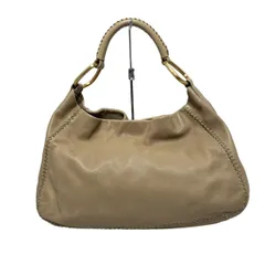 SAZABY(サザビー) ショルダーバッグ - ベージュ レザー