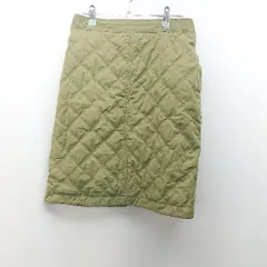 ◇ SONNY LABEL ウエストゴム リバーシブル キルティング ショート丈 台形 スカート サイズF カーキ レディース E 【1309040034037】