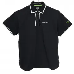 LEONARD　レオナール　刺繍ロゴ　ウールポロシャツ　Lサイズ　ブラック LEONARD #spc レオナールスポーツ SPORT Tシャツ 40 黒 半袖