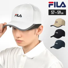 キャップ FILA フィラ メンズ ブランド おしゃれ 帽子 スポーツ 吸汗速乾 手洗い 洗濯可能 定番 ブラック ネイビー ベージュ ホワイト シンプル カジュアル 散歩 アウトドア ウォーキング 黒 白 紺 日除け