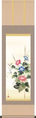夏掛 掛け軸-朝顔/緒方葉水(尺三)小さめ床の間 和室 モダン 1MA3-126