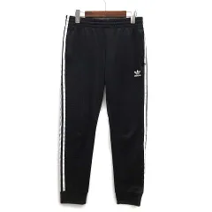 アディダス adidas 3ストライプス トラック パンツ ジャージ CW1275 ブラック 黒 M