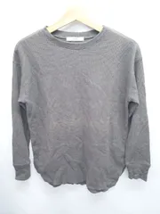 ◇ Θ JOURNAL STANDARD relume ワッフル 長袖 Tシャツ カットソー サイズF チャコールグレー レディース メンズ E  【1506250000283】