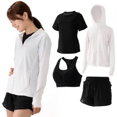 [ＣＳＲＰ] スポーツウェア トレーニングウェア ヨガウェア レディース (L, ホワイト) [ホワイト] [L]