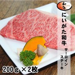 にいがた和牛サーロインステーキ/200g×2/最高級A5ランク