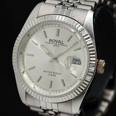 ジャックポワリエ メンズ腕時計 稼働品 クォーツ ギザギザベゼル 
