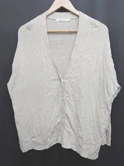 ◇ AMERICAN HOLIC アメリカンホリック シンプル コットン100% 長袖 カーディガン サイズM ベージュ レディース P  【1409090038129】