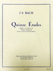 バッハ 15の練習曲 (クラリネット) 輸入楽譜 J.S. Bach Quinze ?tudes 洋書