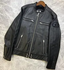 punta 様専用ページ　DIESEL （ディーゼル） シングル ライダース レザージャケット メンズ ジャケット  ブラック A04007/L-BOY-CL Mサイズのサムネイル