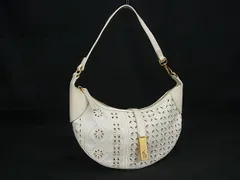 ■新品■未使用■ POLO RALPH LAUREN ポロラルフローレン ID アイレット キャンバス ハンドバッグ ショルダー 肩掛け ホワイト系 FN0645