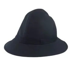 Yohji Yamamoto POUR HOMME ヨウジヤマモトプールオム 帽子 20SS HN-H09-100 ウールギャバ フェドラハット ブラック系 5【中古】