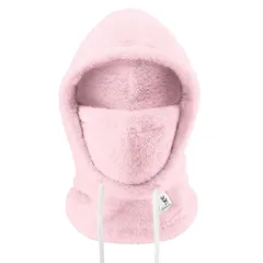 [Qunature] ネックウォーマー レディース フードウォーマー 目出し帽 防寒 保温 フワフワ 裏起毛 ?量 柔らかい 息苦しくない スノーボード スキー 登山 アウトドア スポーツ 冬用(ピンク、M) 1