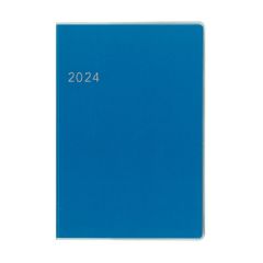 ダイゴー　2024-2025年４月始まり　Ｅ９３３２  ブルー  1ヶ月ブロック  ２４－２５　ＡＰノートブック　Ｂ６　１Ｍブロック　カバー付