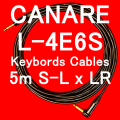 CANARE L-4E6S Keybords  Cable w/ Neutrik Gold Plated TS Plug SL 5m LR 2本SET