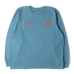 カウズThe North Face × KAWS グレー　長袖Tシャツ