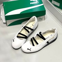 PUMA(プーマ) スピードキャット バレエシュ Speedcat Ballet バレエシューズ 薄底 ホワイト/ブラック 新配色 新品未使用 箱付き