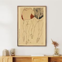 A3サイズ エゴンシーレ ポスター 二人の立つ女性像 アートポスター シーレ 日本製 (rossografico 15-100166_a3)