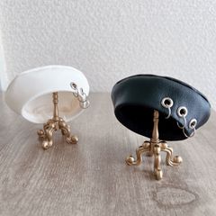 10cm ぬいぐるみ用　3連リング付き　ベレー帽　帽子
