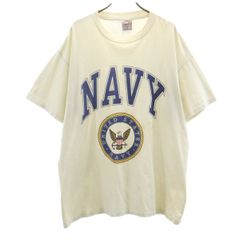 80s US NAVY USA製 ビンテージTシャツ 白 L ○7008 - メルカリ