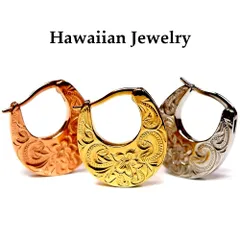 【片耳用】ハワイアンジュエリー ピアス クラシカル プルメリア ステンレス 金属アレルギー対応 サージカルステンレス アクセサリー ハワジュ ギフト プレゼント (ges8258)のサムネイル