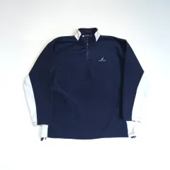 【最終値下げ SALE】NAUTICA ノーティカ ハーフジップフリース プルオーバー ネイビー×ホワイト XXLのサムネイル