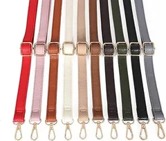 【在庫処分】[TOEDNNQI]ショルダーストラップ バッグ用 ショルダーストラップのみ ショルダーベルト 70～130cm長さ調整可能 2センチ 2cm 十色 革 ベルト 紐 細め 付替え 交換用 肩紐 カバン用 単品 付け替え（墨緑）