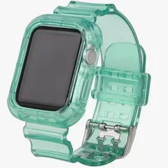 Apple Watch互換品 バンド ケース一体型 カバー クリア ベルト