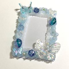 トレカデコ 硬質ケース デコ ぱしゃこれ ホイップ 水色 青 (No.51)