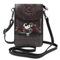 【在庫セール】[JMI] スヌーピー スマホポーチ本革 ショルダーバッグ 薄い レディース メンズミニポーチ 人気 財布 斜め掛け バッグ 高い19cm*幅12.5cm*厚4cm。