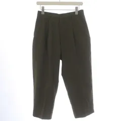 シュプリーム SUPREME Pleated Trousers プリーツパンツ テーパードパンツ スラックス タック ジップフライ ウール混 30 M カーキ /BBのサムネイル