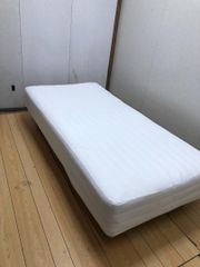 無印良品　脚付きマットレス ホワイト　シングル 脚付マットレス ポケットコイル （洗えるカバー 組み立て仕様