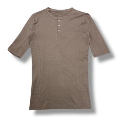 incarnaiton HENLY NECK CUT&SAWN ヘンリーネック 半袖Tシャツ カットソー インカネーション ブラウン S 90302A7