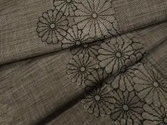 平和屋着物●本場大島紬　9マルキ　菊　正絹　逸品　CAAU9926vf